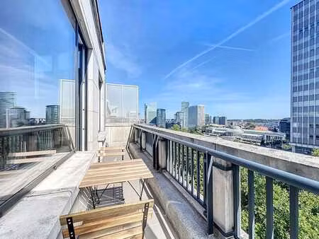 jardin botanique/madou - superbe meuble 1 chambre + terrasse