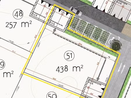 terrain constructible 438 m² - villedoux (15min la rochelle) - libre constructeur