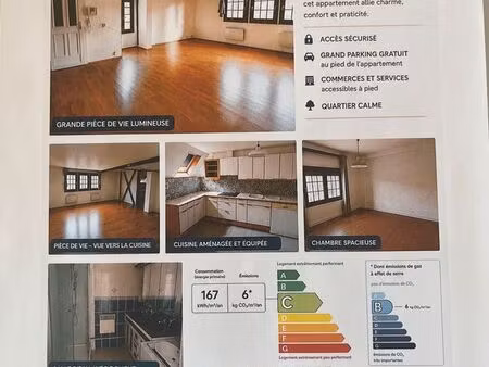 appartement de caractère en location