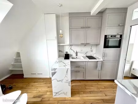 2 pièces meublé refait 25m2 paris 15