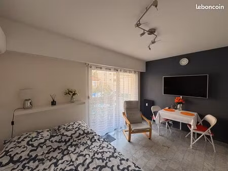studio meublé de 25m² avec balcon à 1 minute de la promenade (disponible 19/09/2026)