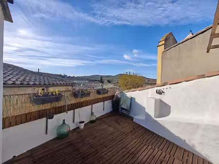 10km limoux-maison de village avec toit terasse et exterieur