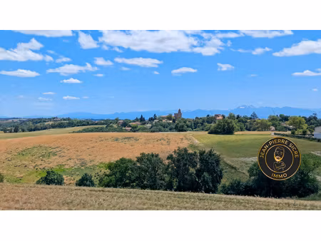 nailloux -terrain à bâtir avec vue pyrénées et projet archit