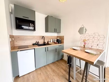 studio meublé avec terrasse