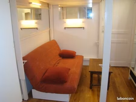 2 pièces · 28 m² traversant lit électrique au plafond
