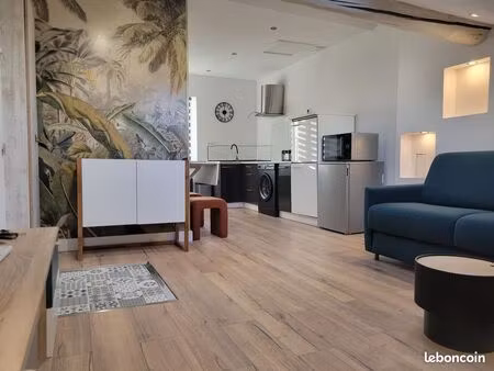 studio meublé 19 m² alès centre — climatisation neuve — sans frais d'agence — 440