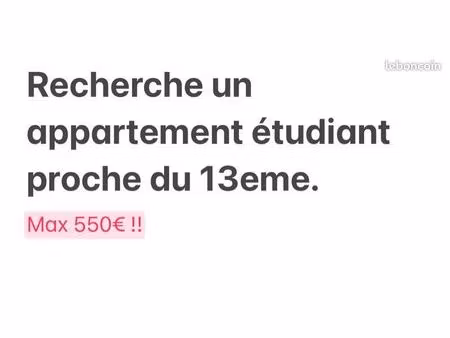recherche appartement étudiant