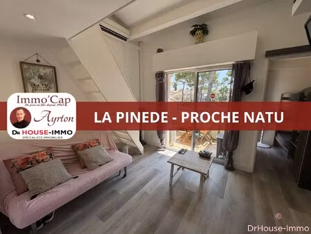 stuido cabine + mezzanine avec place de parking et piscine proche village natu