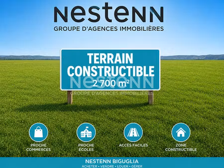 terrain sur lucciana d'une surface de 2700 m²