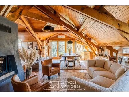 chalet d'architecte à la vue dégagée