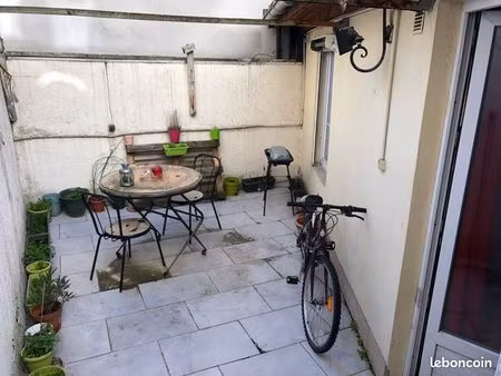 f3 meublé 53m2 + terrasse 1590e 75019