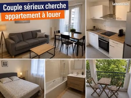 couple sérieux cherche appartement — garanties solides  loyers d'avance