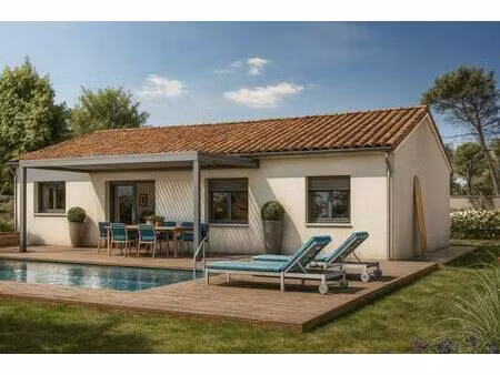 terrain avec maison neuve à vendre
