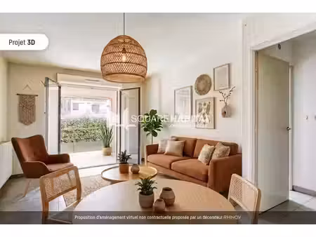 saint-geniès-bellevue - vendu libre - appartement 2 pièces 38m2 avec terrasse