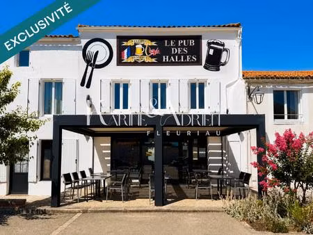 immeuble de ville avec commerce + appartement t2 au dessus + grenier aménageable