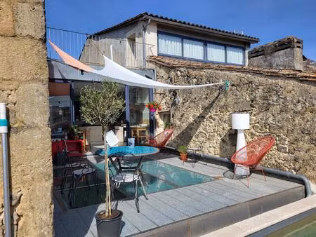 loft avec toit-terrasse et piscine