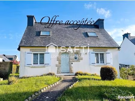 maison vie de plain-pied   au coeur de bégard ( côtes -d 'armor)