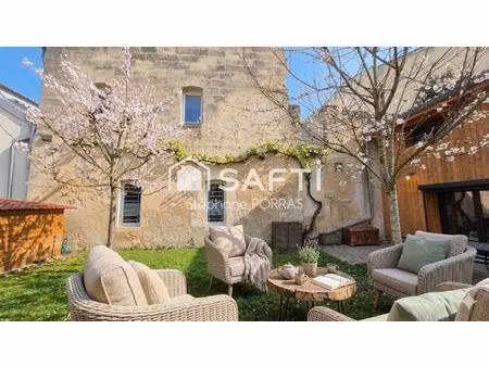 maison 130m² bordeaux : jardin  patio  2 bureaux !