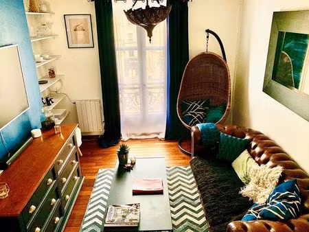 appartement 3 pièces meublé au pied du métro marx dormoy dans le 18eme arrondissement de p