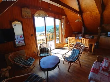chalet individuel - vue panoramique -6 personnes disponible