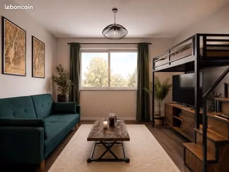 appartement meublé neuf rénové – tout équipé – disponible août