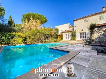 maison bourgeoise avec grand jardin et piscine - nîmes saint césaire