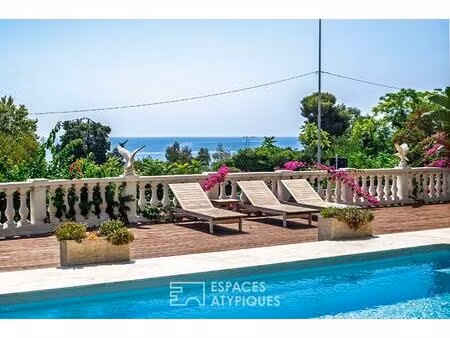 villa vue mer et son jardin d'éden intimiste à golfe-juan