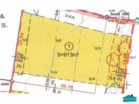 vente terrain à la marne (44270) : à vendre / 913m² la marne