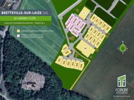 vente terrain à bretteville-sur-laize (14680) : à vendre / 350m² bretteville-sur-laize