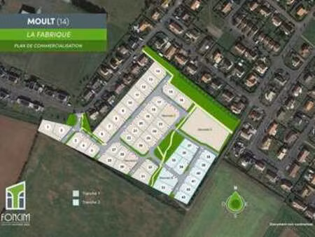 vente terrain à moult-chicheboville (14370) : à vendre / 478m² moult-chicheboville