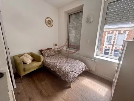 location meublée appartement 1 pièce 14.5 m² à roubaix (59100)  450 €