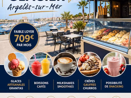 fonds de commerce glacier snacking argeles sur mer