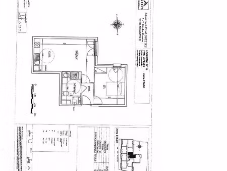 location appartement 2 pieces + parking