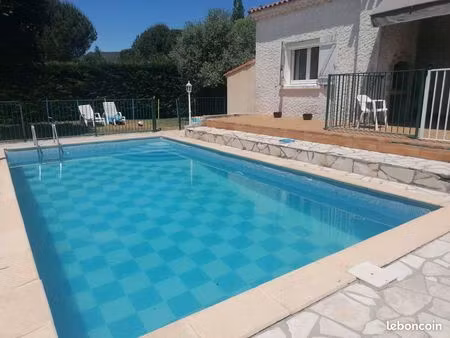 loue maison 4-5 chambres 40 min de montpellier avec piscine - laroque