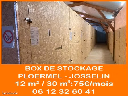location box de stockage - garde meubles - ploermel - josselin