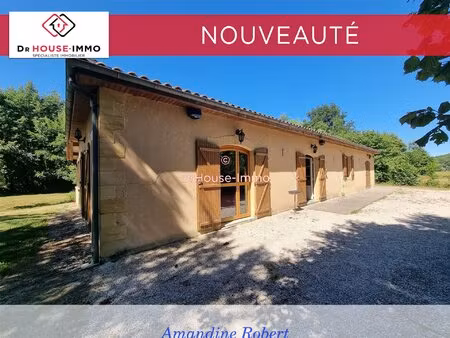 maison de 142 m² - 3 chambres - terrain de 5 000 m² - bayac