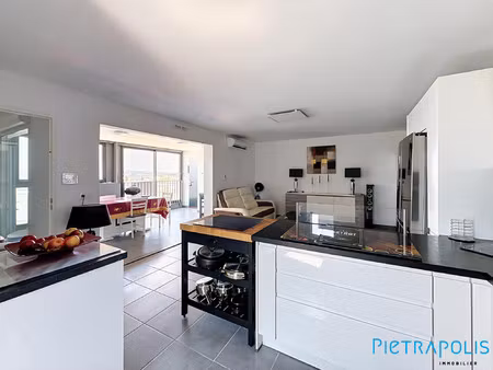 exclusivité - sète - les salins : appartement t4 vue étang  l
