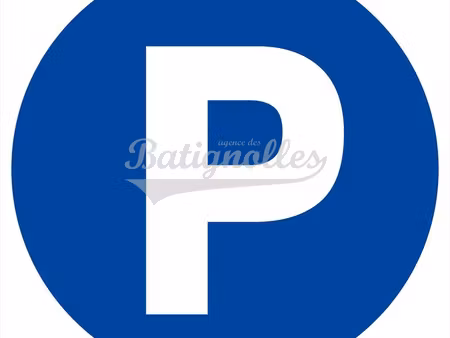 paris - batignolles - place de parking citadine ou deux roue