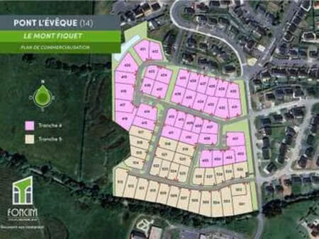 vente terrain à pont-l'évêque (14130) : à vendre / 389m² pont-l'évêque