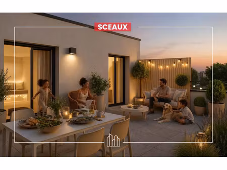 vente appartement neuf 2 pièces 49m2 sceaux - 480000 € - surface privée