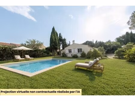 les angles (30133) – maison individuelle de plain-pied – 4 chambres – jardin piscinable –.