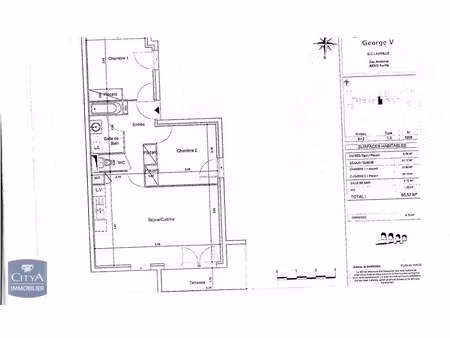 appartement à louer 3 pièces 61.38 m² - avrillé (49) - 765€