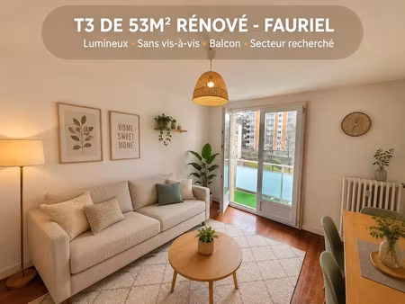 vente appartement 53 m² à saint-etienne (42000)  74 500 €