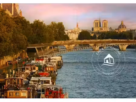 péniche avec vue tour eiffel et musée d'orsay - 80 m2 - paris 1er