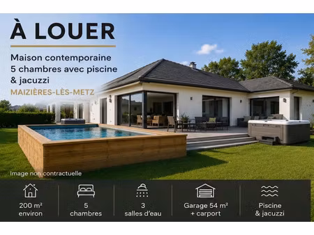 location maison 7 pièces 200 m² à metz (57000)  2 350 €