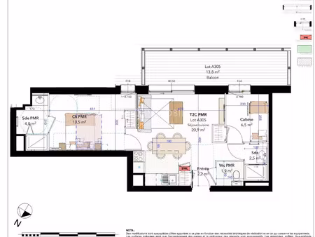appartement t2 bis neuf à la plagne montalbert