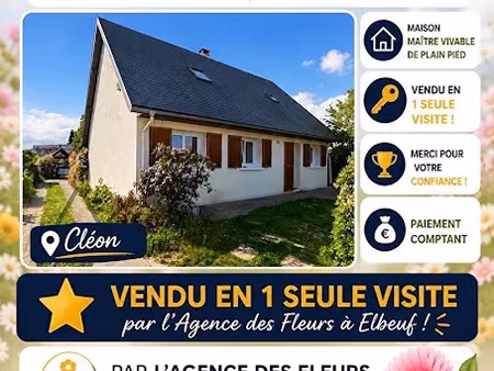 vente maison 7 pièces 122 m² à cléon (76410)  269 900 €