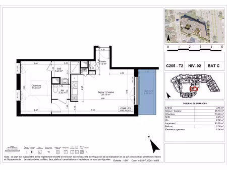 achat appartement 2 pièces 50m² caen 14000