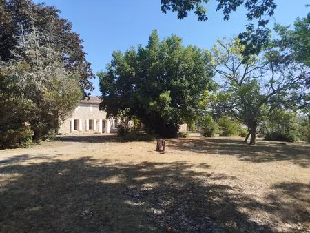 belle maison familiale en pierre  jardin arboré et double garage proche des commodités -..