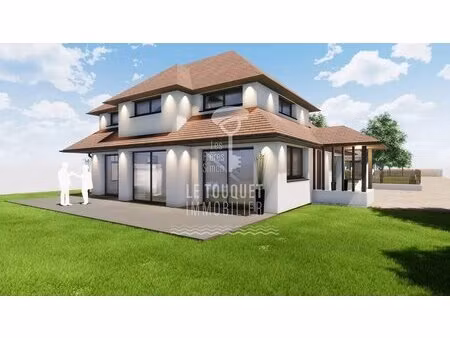 terrain avec projet d'architecte associe